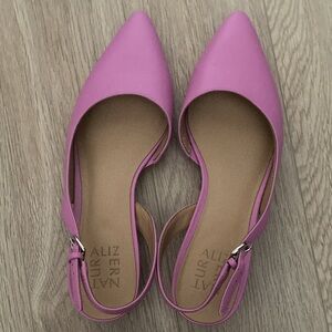 Naturalizer Women's Pink Slingback Flats